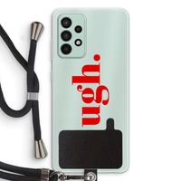 Ugh: Samsung Galaxy A52s 5G Transparant Hoesje met koord