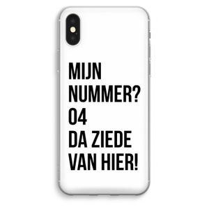 Da ziede van hier: iPhone XS Max Transparant Hoesje