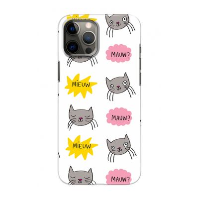 Meow: Volledig geprint iPhone 12 Hoesje