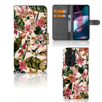 Motorola Edge 30 Pro Hoesje Flowers - thumbnail