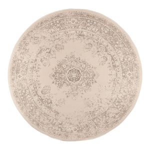 Rond Vintage Vloerkleed Keshan zand/beige