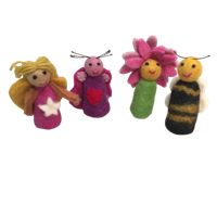 Papoose Toys Papoose Toys Garden Finger Puppets/4 - thumbnail