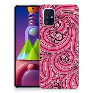 Samsung Galaxy M51 Hoesje maken Swirl Pink