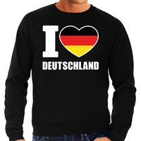 I love Deutschland supporter sweater / trui zwart voor heren 2XL  -