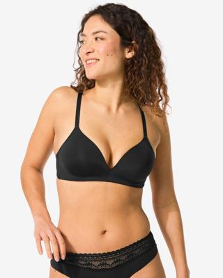 HEMA Voorgevormde bh zonder beugel zwart (zwart)