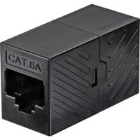 Renkforce RJ45 Netwerk Adapter CAT 6A [1x RJ45-bus - 1x RJ45-bus] Zwart - thumbnail