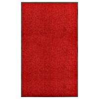 VidaXL Deurmat wasbaar 90x150 cm rood