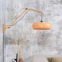 GOOD&MOJO Wandlamp 'Palawan' Large, Bamboe, kleur Naturel GOOD&MOJO Wandlamp 'Palawan' Large, Bamboe, kleur Naturel