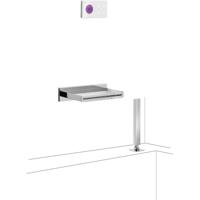 Badkraan Tres Shower Technology | Inbouw | Thermostaatkraan | Incl.Inbouwdeel | Waterval uitloop | 2-weg | Vierkant | Chroom