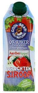 Cool Bear Vruchtensiroop Aardbei en Appel