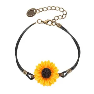 Zonnebloem armband verstelbaar - Sieraden - Spiritueelboek.nl