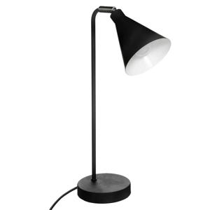 Atmosphera Tafellamp/bureaulampje Arena - metaal - zwart - H45 cm - Leeslampje