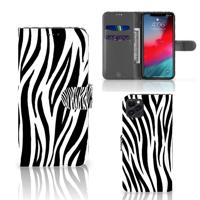 Apple iPhone 11 Pro Max | Telefoonhoesje | Met pasjeshouder | Zebra
