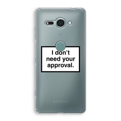 Don't need approval: Sony Xperia XZ2 Compact Transparant Hoesje