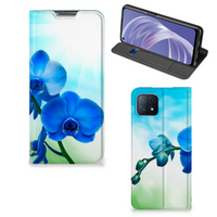 OPPO A73 5G Smart Cover Orchidee Blauw - Cadeau voor je Moeder