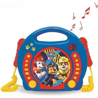 LEXIBOOK - PAT 'PATROUILLE - CD-speler Kid Karaoke met 2 microfoons - Kind - Jongen - Vanaf 3 jaar