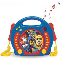 LEXIBOOK - PAT 'PATROUILLE - CD-speler Kid Karaoke met 2 microfoons - Kind - Jongen - Vanaf 3 jaar