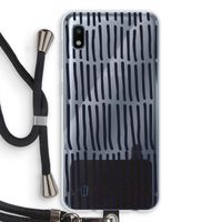 Moroccan stripes: Samsung Galaxy A10 Transparant Hoesje met koord