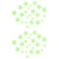Home Deco Kids Glow in the dark Sterrenstelsel - 48x stuks - groen - kinderkamer - decoratie - thumbnail