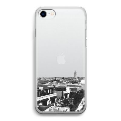 Marrakech Skyline : iPhone SE 2020 Transparant Hoesje