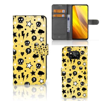 Telefoonhoesje met Naam Xiaomi Poco X3 | Poco X3 Pro Punk Geel Telefoonhoesje met Naam Xiaomi Poco X3 | Poco X3 Pro Punk Geel