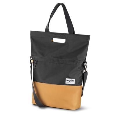Urbanproof Urban proof 20l fietstas - grijs-geel - unisex - waterbestendig - gerecycled pet materiaal