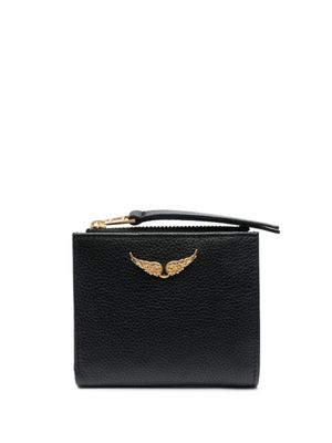 Zadig&Voltaire portefeuille pliant à plaque logo - Noir