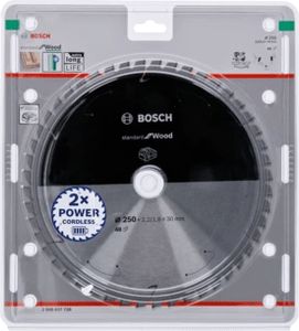 Bosch Accessories 2608837728 2608837728 Hardmetaal-cirkelzaagblad 250 x 30 mm Aantal tanden: 48 1 stuk(s)