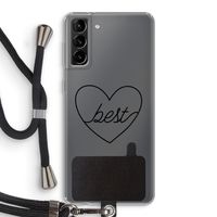 Best heart black: Samsung Galaxy S21 Plus Transparant Hoesje met koord