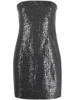 ROTATE BIRGER CHRISTENSEN sequin-embellished strapless minidress - Noir - thumbnail