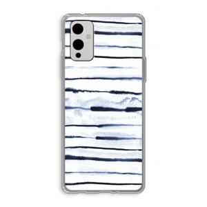 Ink Stripes: OnePlus 9 Transparant Hoesje