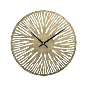 PTMD Derandi Ronde Wandklok - 59 x 3,5 x 59 cm - Metaal - Goud