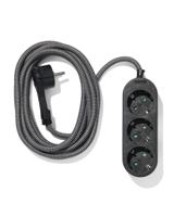 HEMA Stekkerdoos 3-voudig 3m zwart