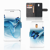 Nokia 3 Telefoonhoesje met Pasjes Vlinders - thumbnail