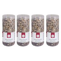 Rayher decoratie steentjes kleine kiezels - 4x - 475 ml - 5 tot 8 mm