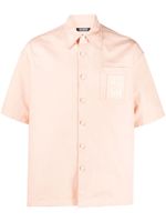 Raf Simons chemise en coton à patch logo - Orange - thumbnail