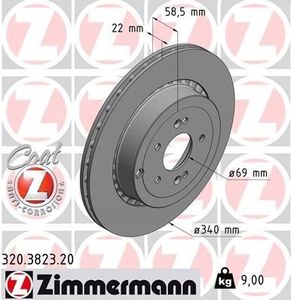 Remschijf COAT Z 320382320