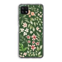 Botanical green sweet flower heaven: Samsung Galaxy A22 5G Transparant Hoesje