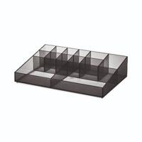 iDesign - Make-up Organizer met 13 Vakken, 30.5 x 20.3 x 7.6 cm, Smoke