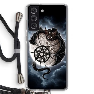 Volle maan: Samsung Galaxy S21 FE Transparant Hoesje met koord