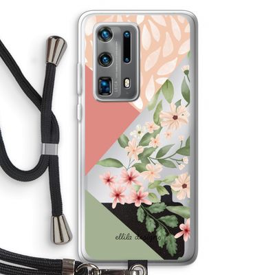 Sweet heaven geometrics: Huawei P40 Pro Plus Transparant Hoesje met koord