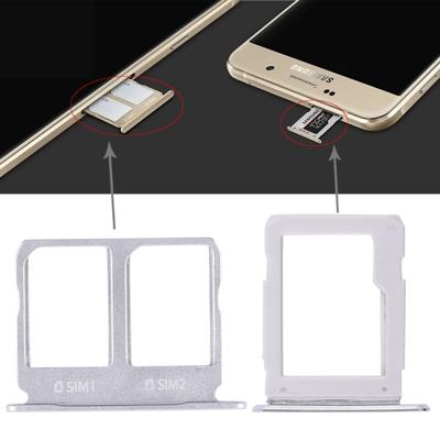 2 SIM-kaart lade + micro SD-kaart lade voor Galaxy A9100/A9 (2016) (wit)