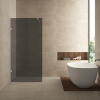 Inloopdouche Wiesbaden Less 100x200 cm 8 mm Nano Rookglas Geborsteld Staal