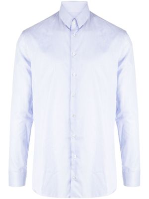 Giorgio Armani chemise en popeline à rayures - Bleu