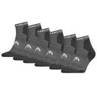 HEAD Wandelsokken All Climates Hiking Quarter 6-pack Grijs-35/38