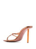 Amina Muaddi mules Adriana 110 mm - Marron Amina Muaddi mules Adriana 110 mm - Marron