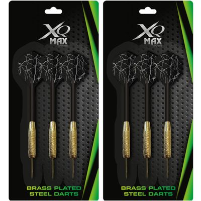 15x Dartpijlen met zwarte flights 18 gram 11 cm
