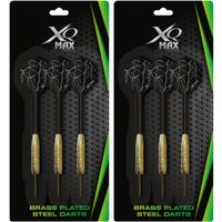 15x Dartpijlen met zwarte flights 18 gram 11 cm