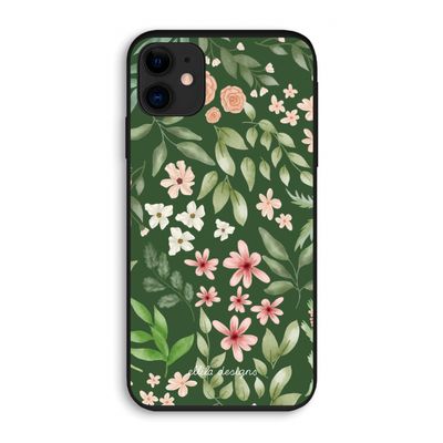 Botanical green sweet flower heaven: iPhone 11 Biologisch afbreekbaar hoesje