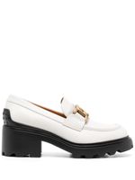 Tod's mocassins en cuir à plaque logo 65 mm - Gris